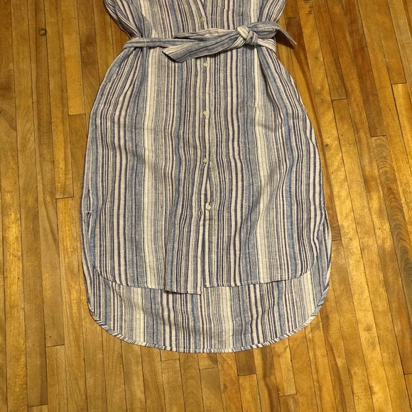 Sleeveless Linen Shirtdress - Picture 5 of 5